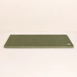 Nobodinoz Zanzibar Velvet Play Mattress - Olive Green
