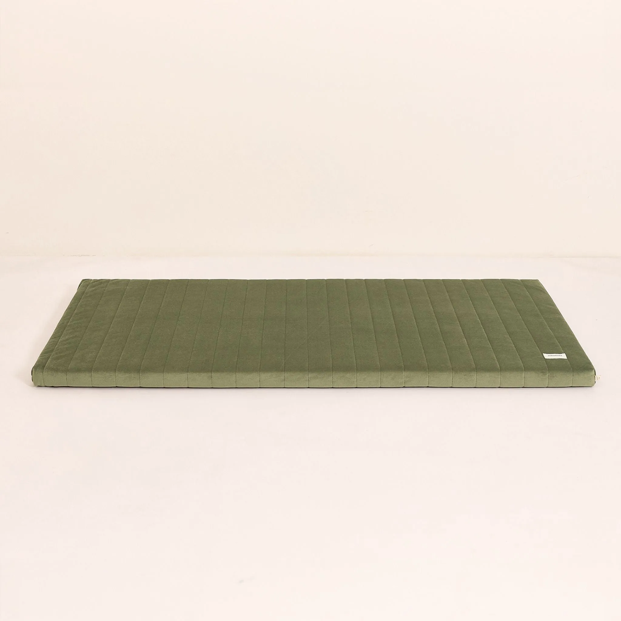 Nobodinoz Zanzibar Velvet Play Mattress - Olive Green