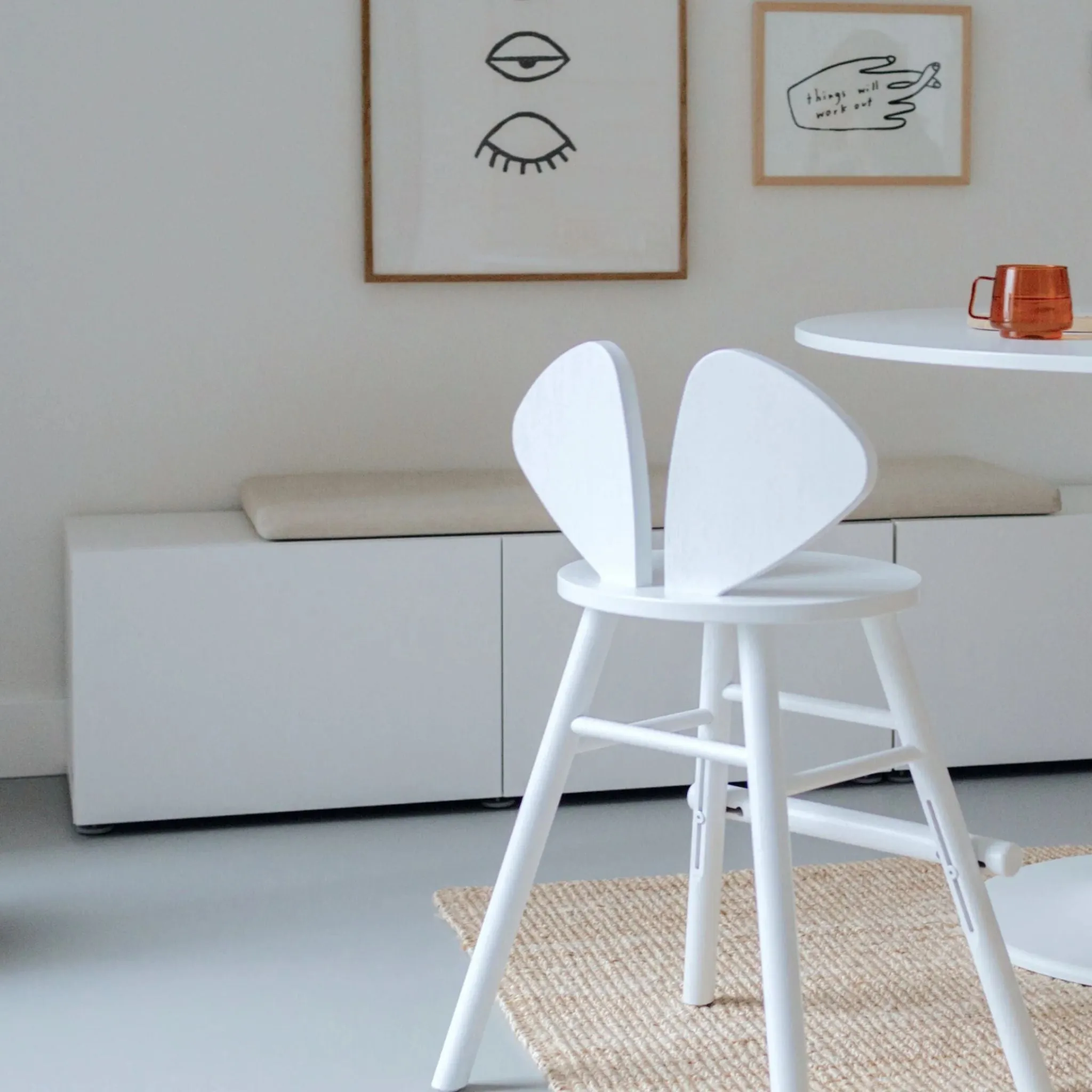 Nofred Mouse Junior Chair - White