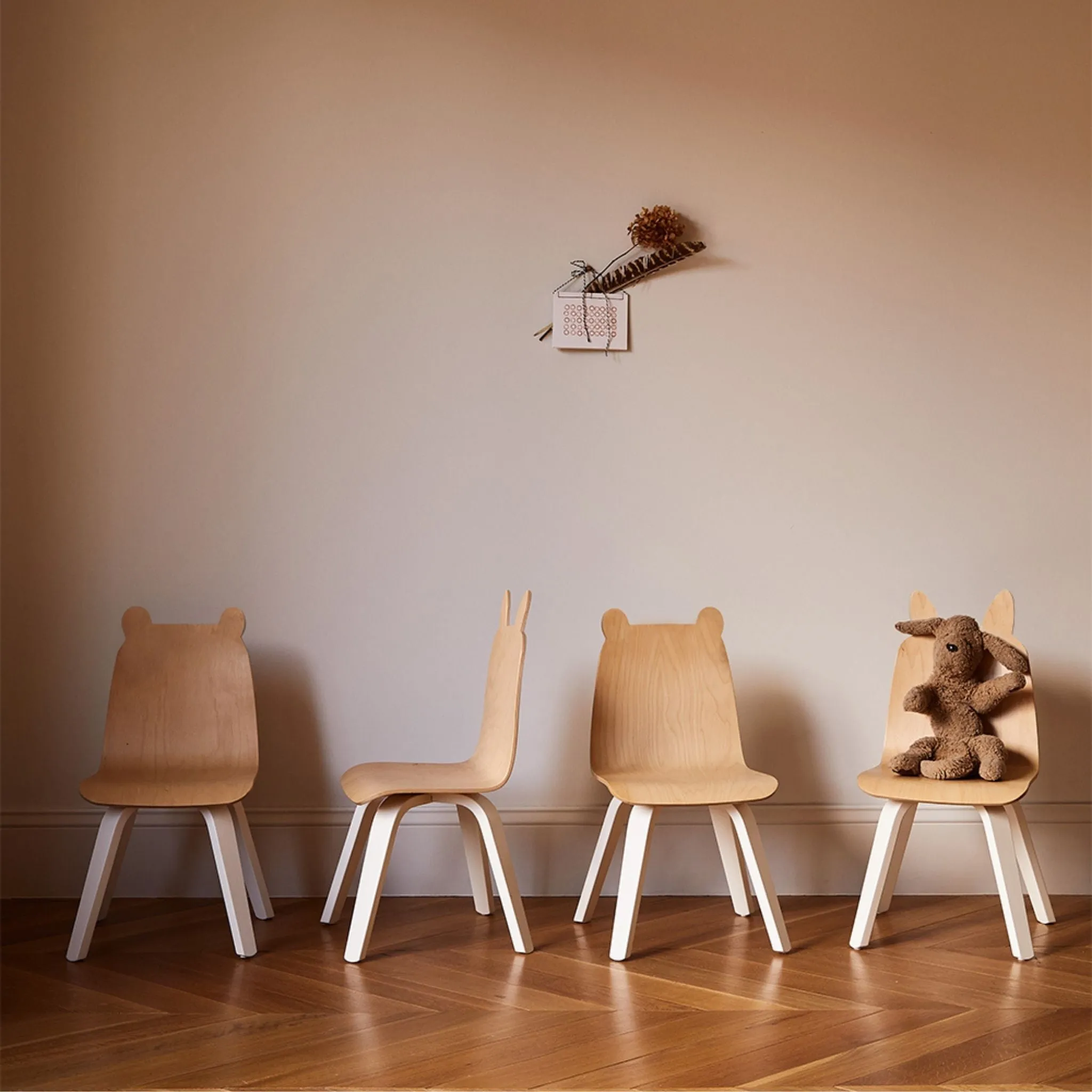 Oeuf NYC Bear Play Chair Set Of 2 - Birch