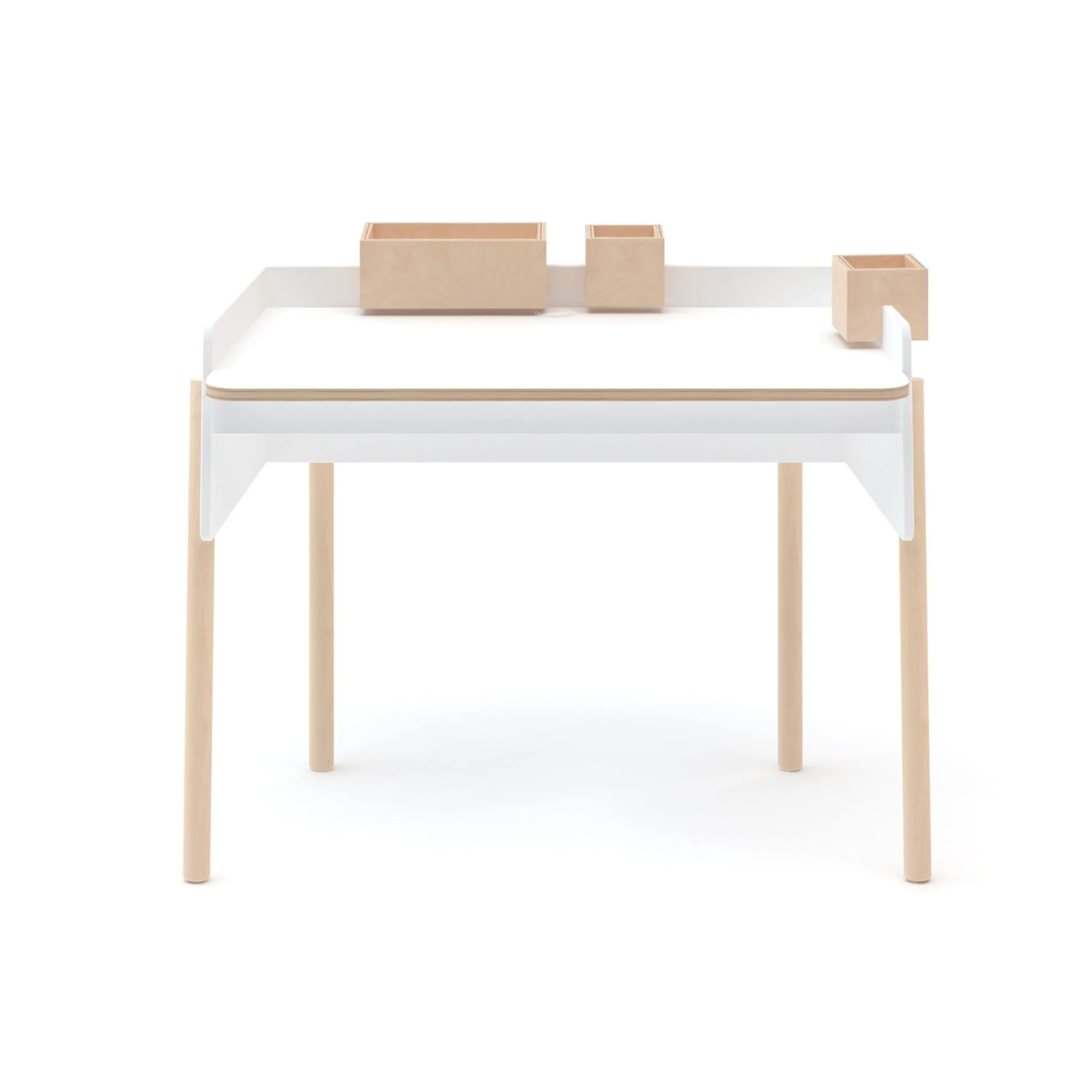 Oeuf NYC Brooklyn Desk - White/Birch