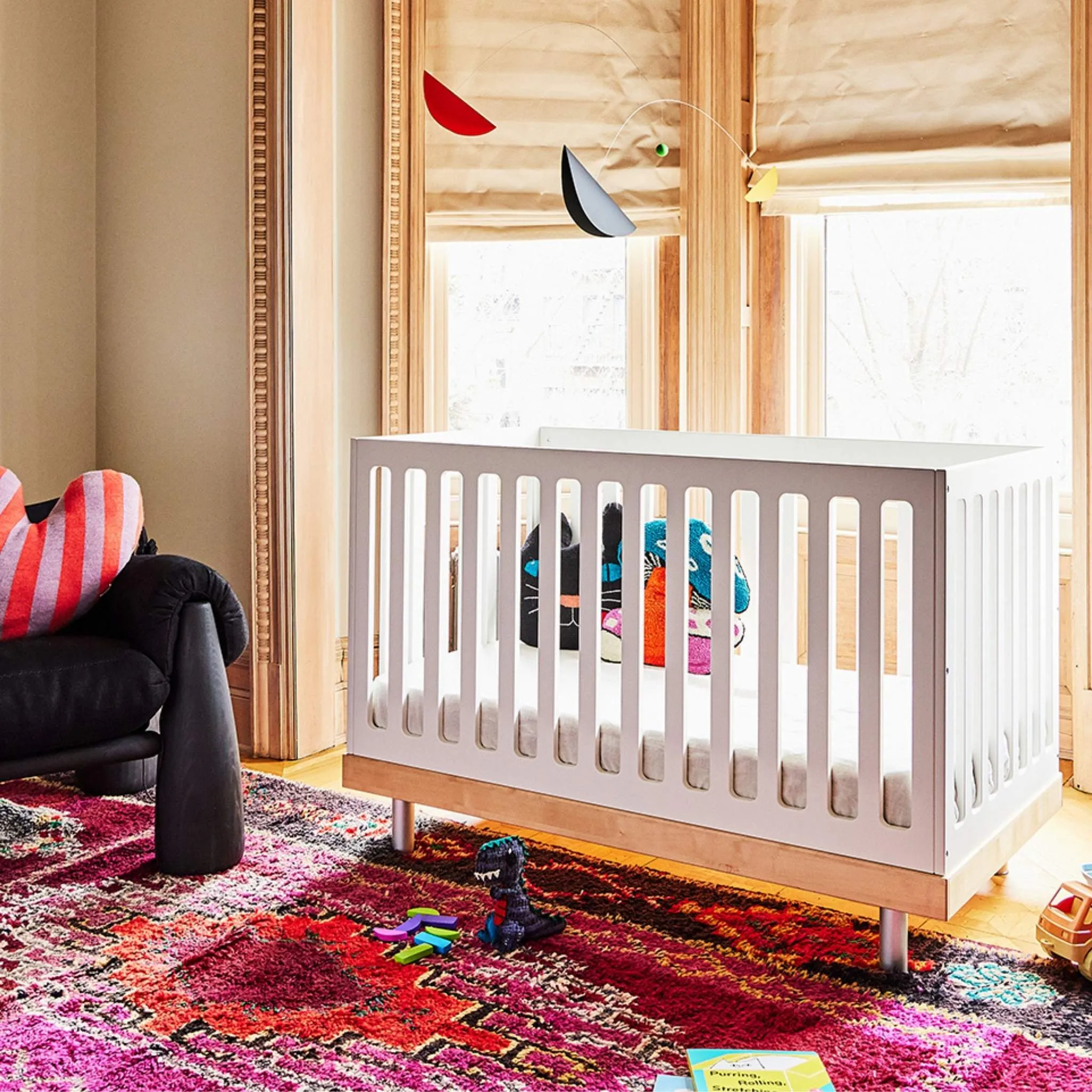 Oeuf NYC Classic Cot Bed - White/Birch