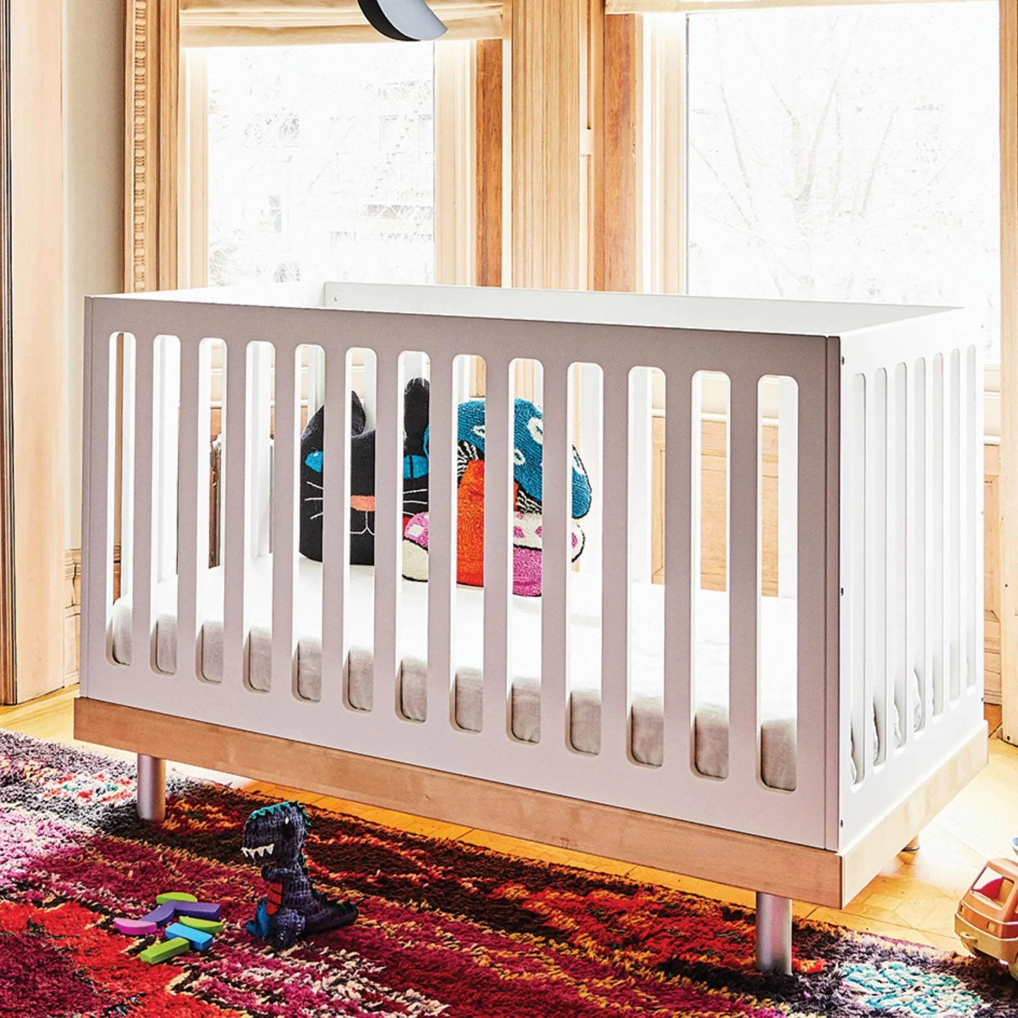 Oeuf NYC Classic Cot Bed - White/Birch