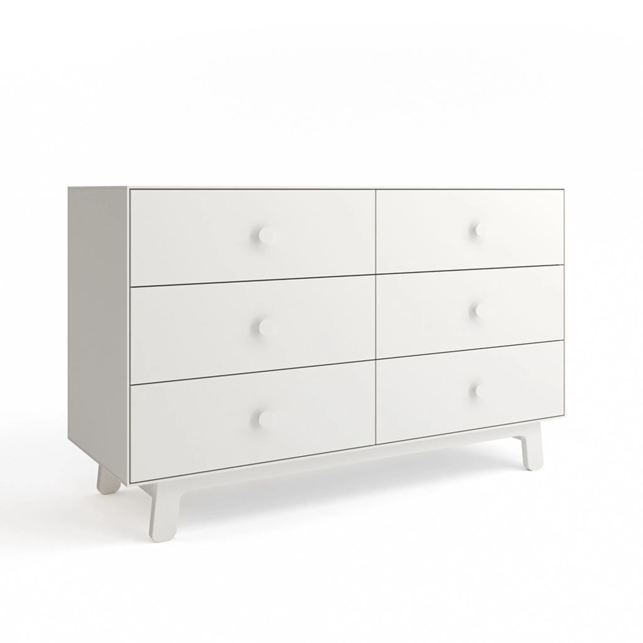 Oeuf NYC Merlin 6 Drawer Dresser Sparrow - White