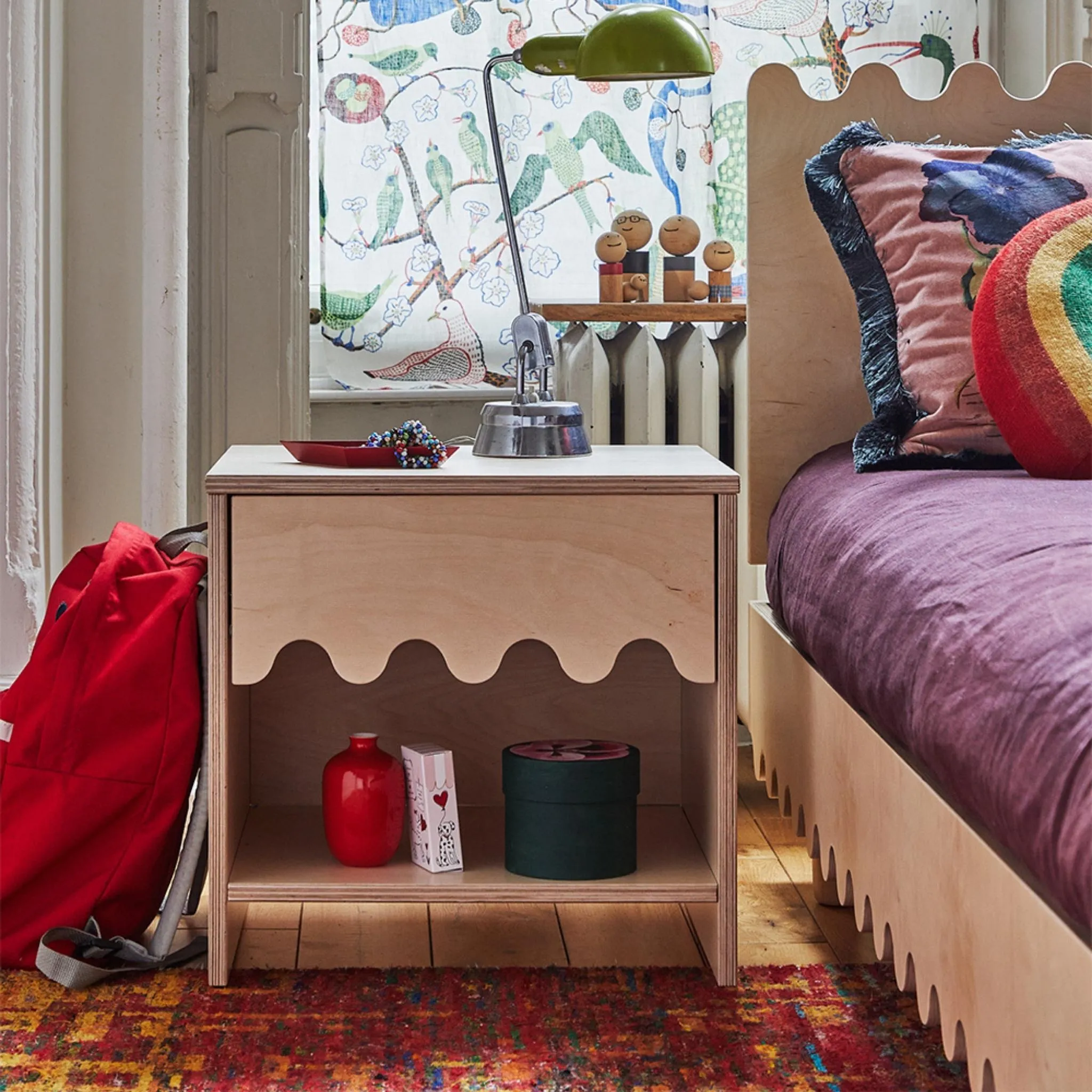 Oeuf NYC Moss Bedside Table - Birch