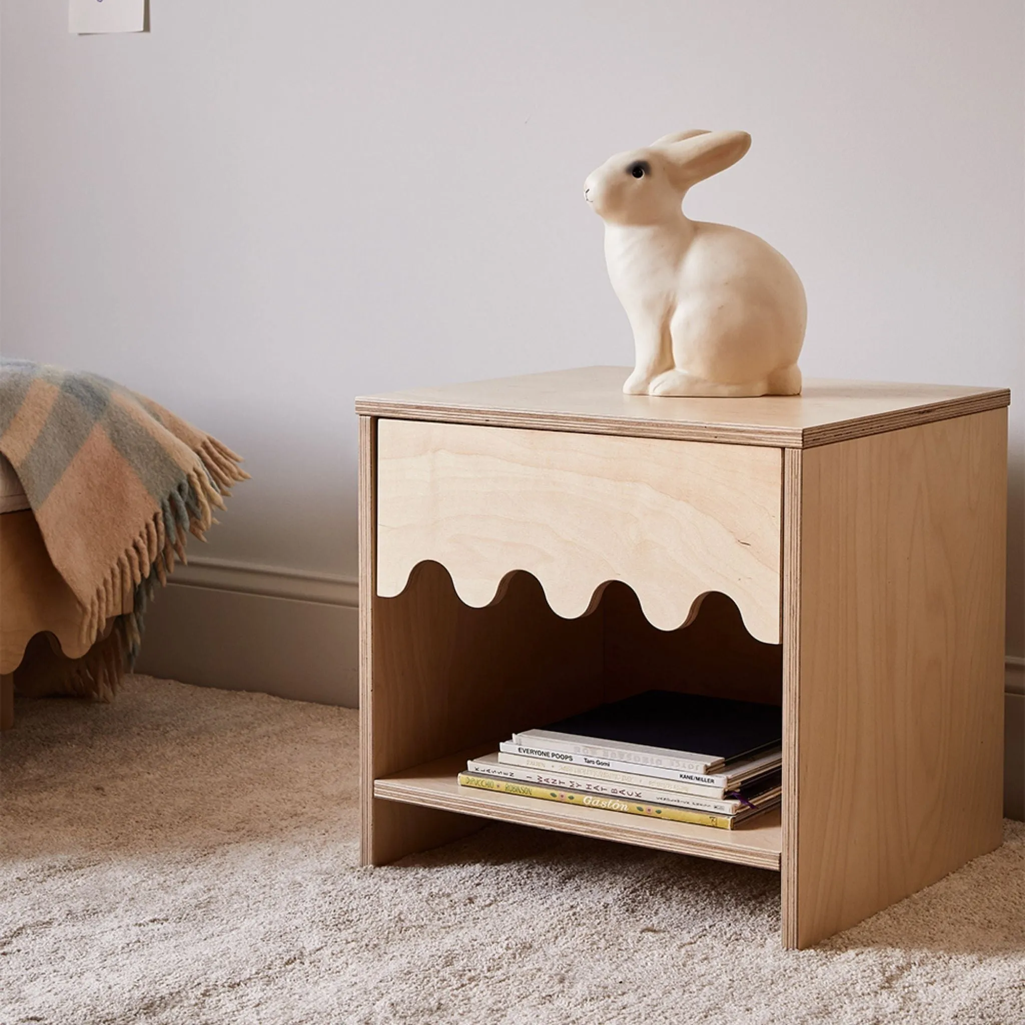Oeuf NYC Moss Bedside Table - Birch