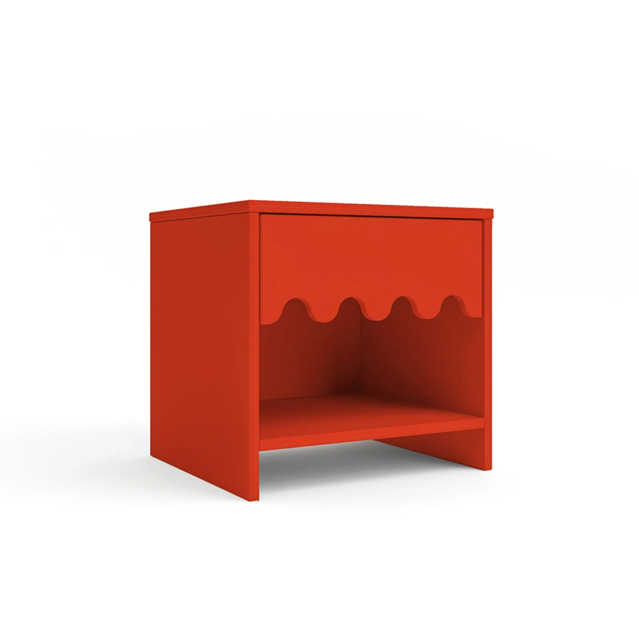 Oeuf NYC Moss Bedside Table - Tomato