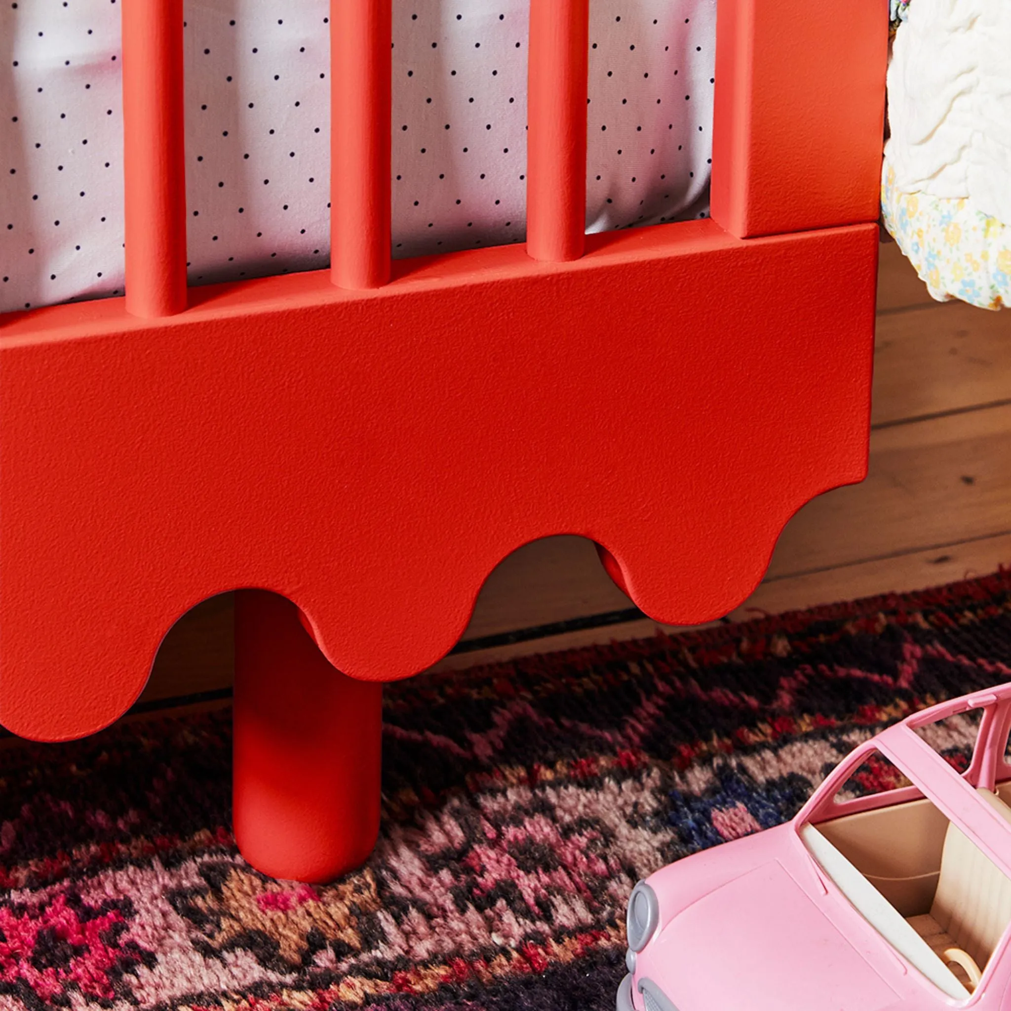 Oeuf NYC Moss Cot Bed - Tomato