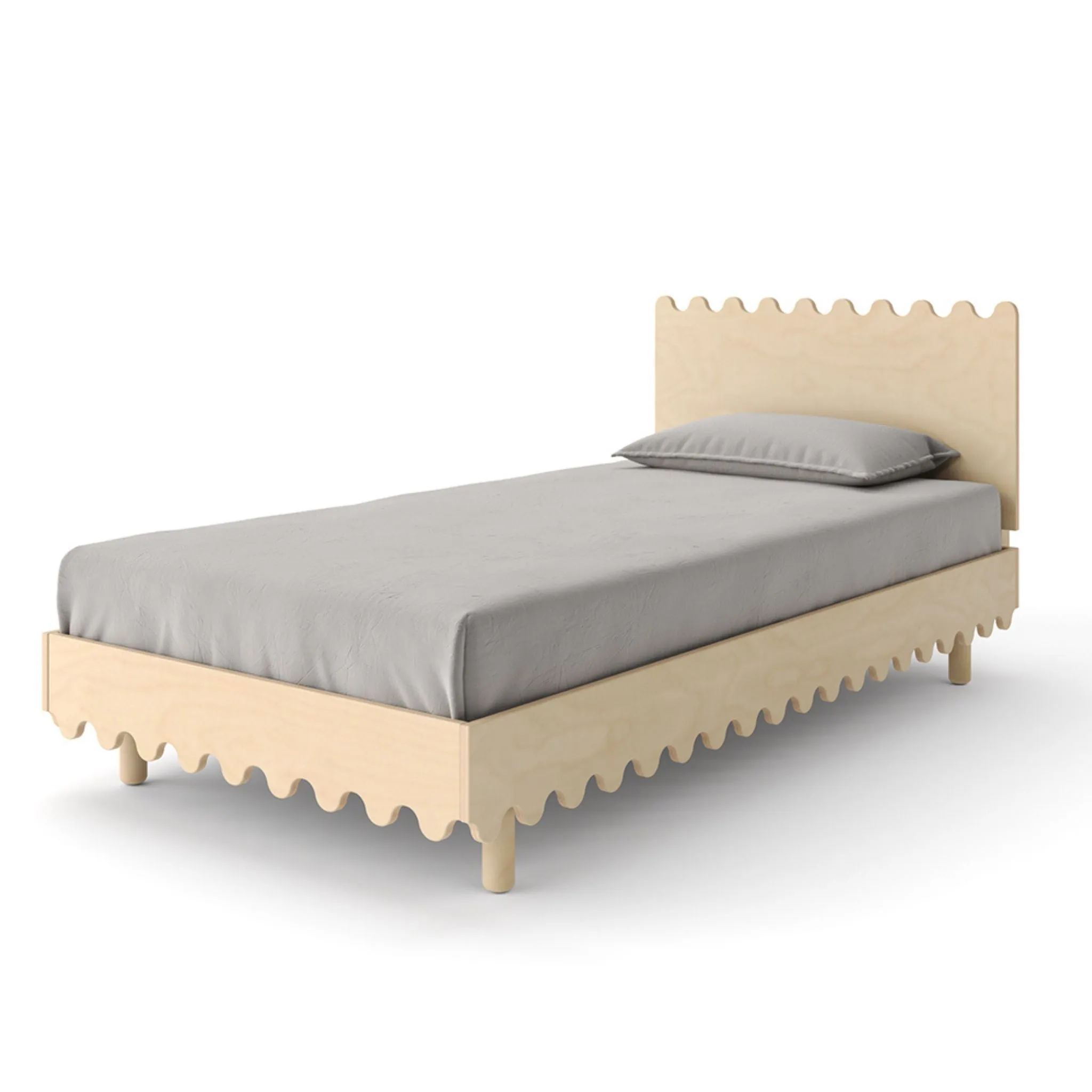 Oeuf NYC Moss Single Bed - Birch