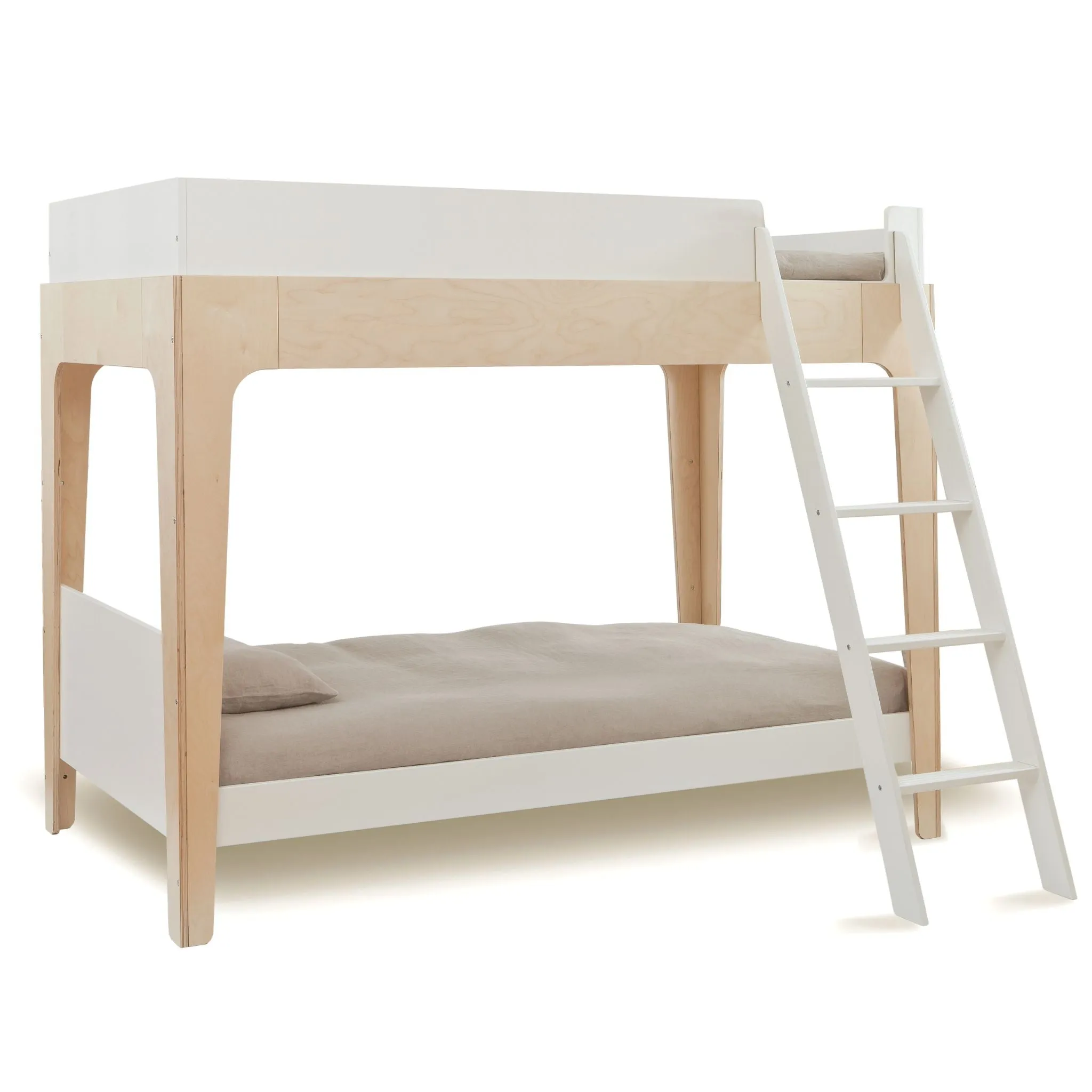 Oeuf NYC Perch Bunk Bed - White/Birch