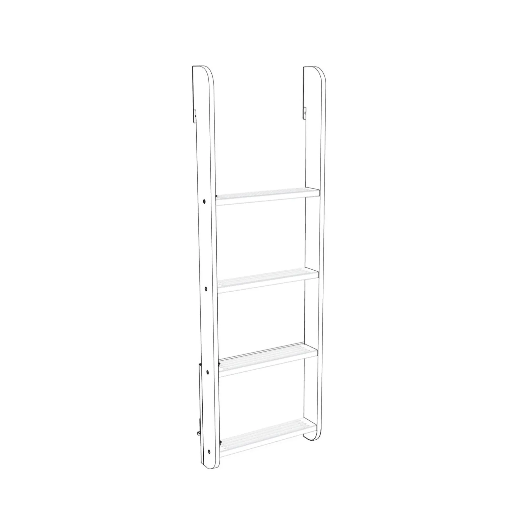 Oeuf NYC Perch Trundle Bed/Ladder Conversion Kit - White