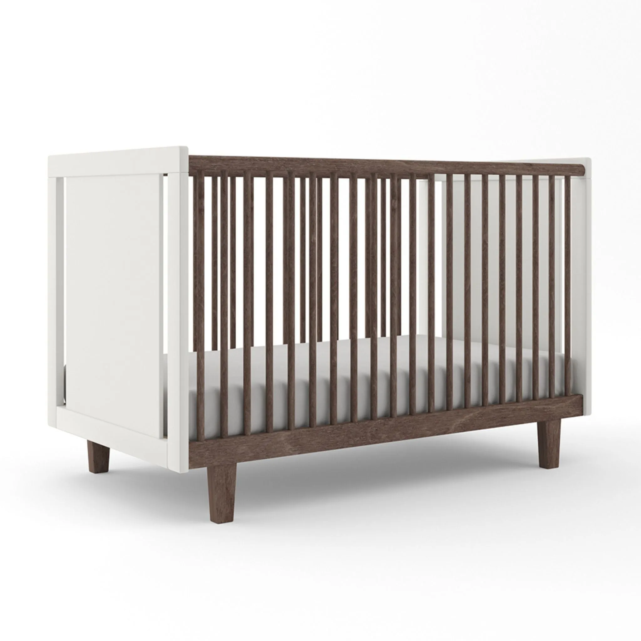 Oeuf NYC Rhea Cot Bed - White/Walnut
