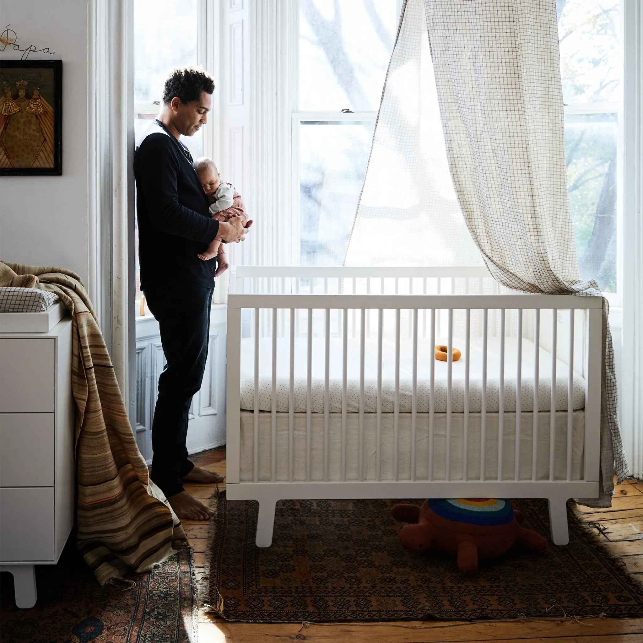 Oeuf NYC Sparrow Cot Bed - White