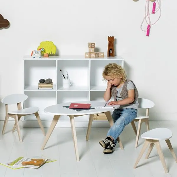Oliver Furniture PingPong Kids Table - White & Oak
