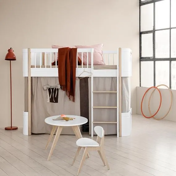 Oliver Furniture PingPong Kids Table - White & Oak