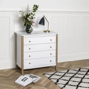 Oliver Furniture Wood 4 Drawer Dresser - White/Oak