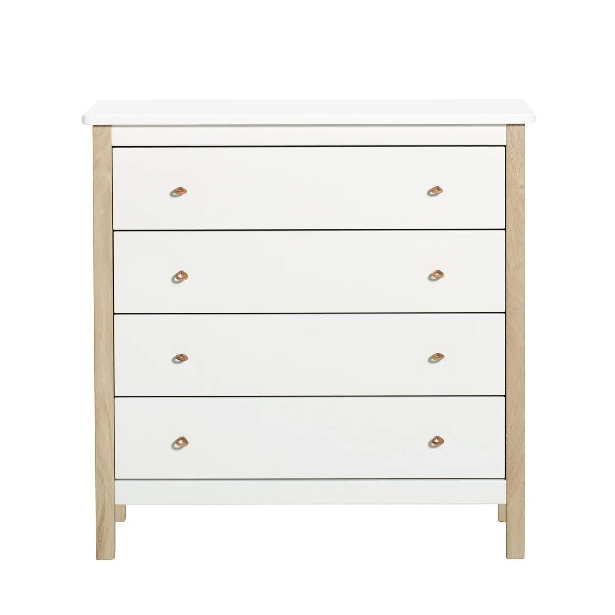 Oliver Furniture Wood 4 Drawer Dresser - White/Oak