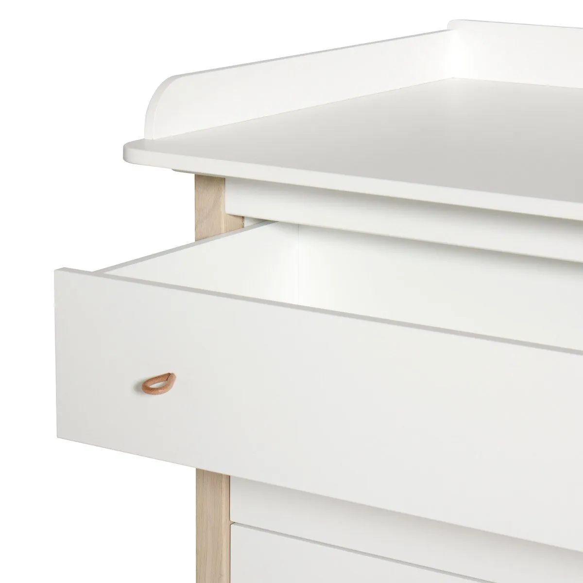 Oliver Furniture Wood 4 Drawer Nursery Dresser - White/Oak