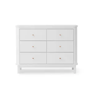 Oliver Furniture Wood 6 Drawer Dresser - White