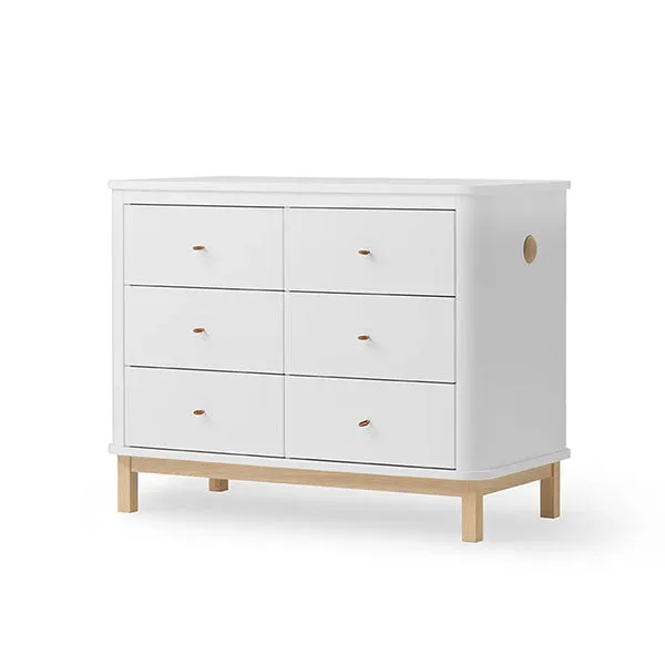 Oliver Furniture Wood 6 Drawer Dresser - White/Oak