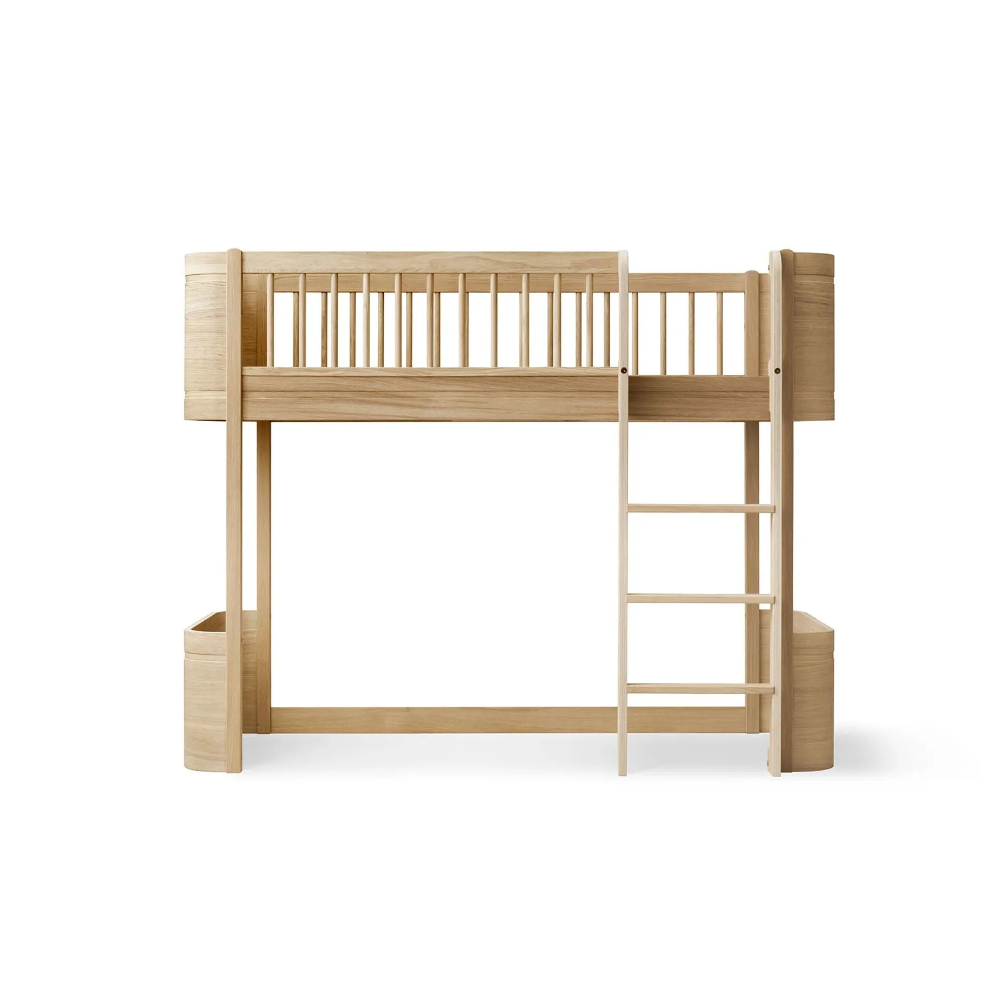 Oliver Furniture Wood Mini  Low Loft Bed - Oak