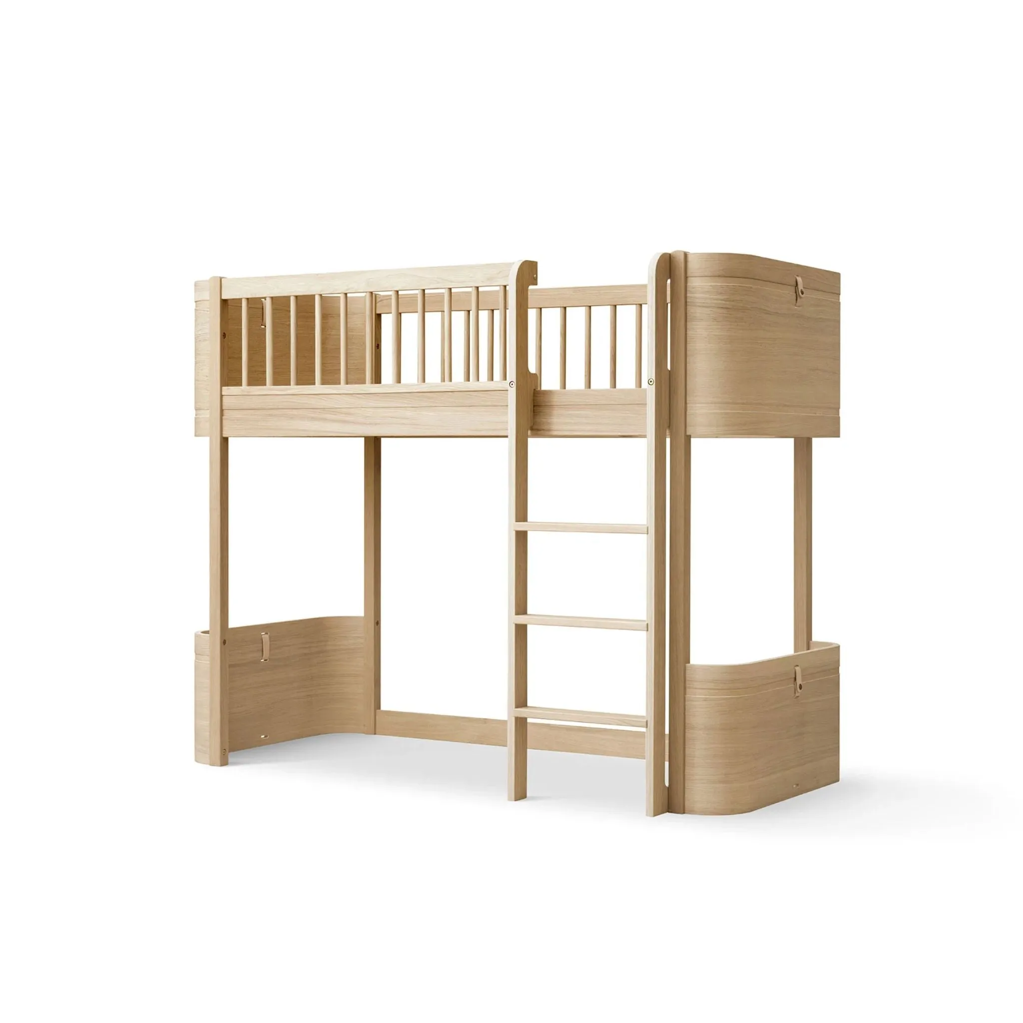 Oliver Furniture Wood Mini  Low Loft Bed - Oak