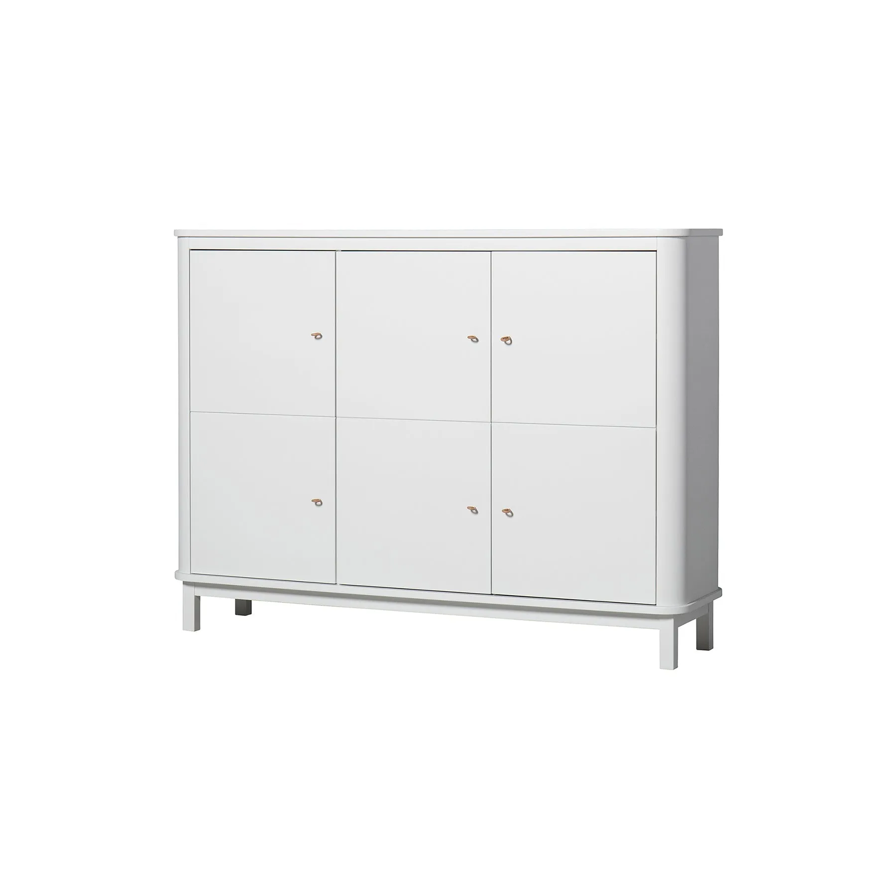 Oliver Furniture Wood Multi Cupboard 3 Doors - White
