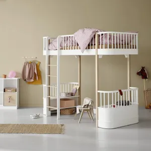 Oliver Furniture Wood Original Loft Bed - White/Oak