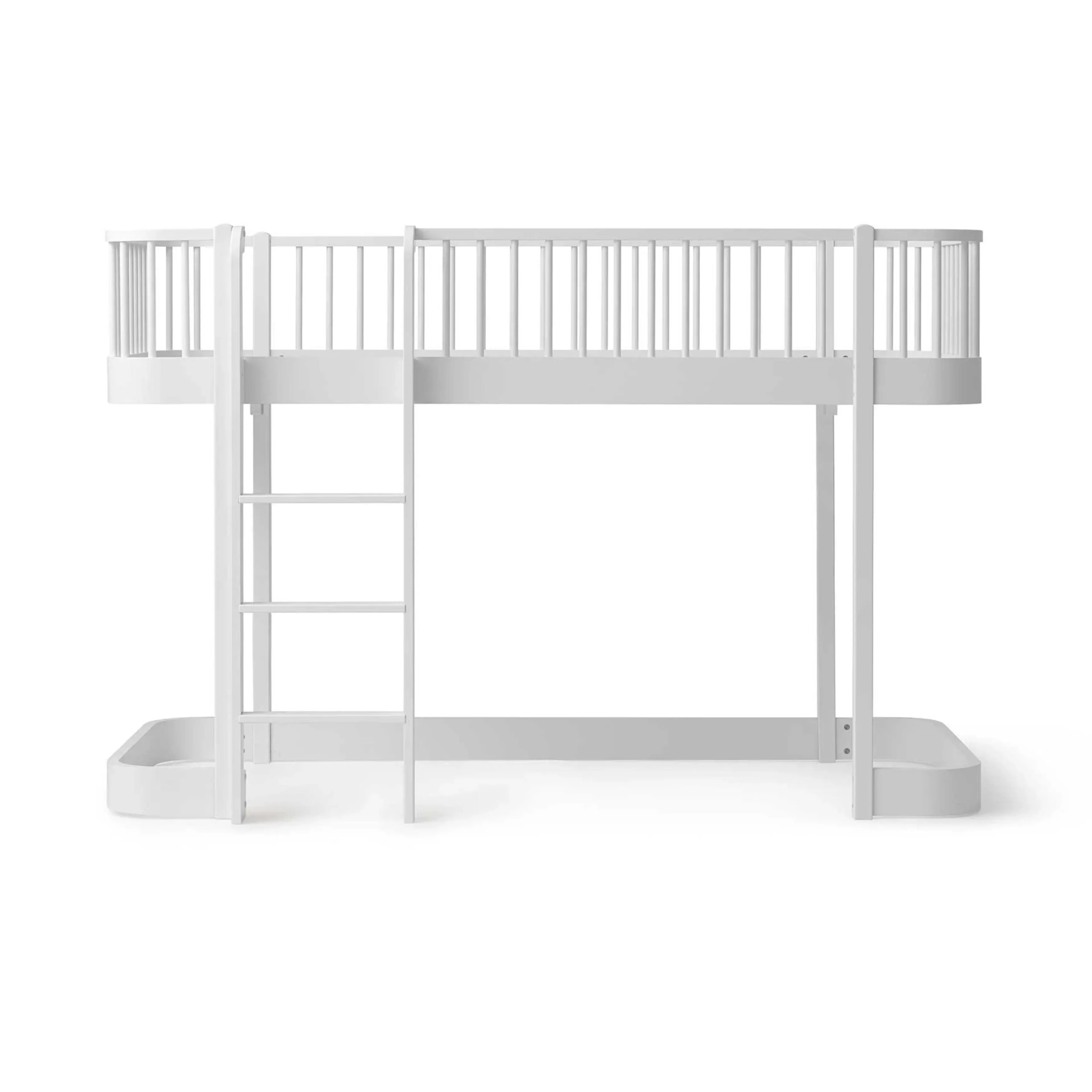 Oliver Furniture Wood Original Low Loft Bed - White