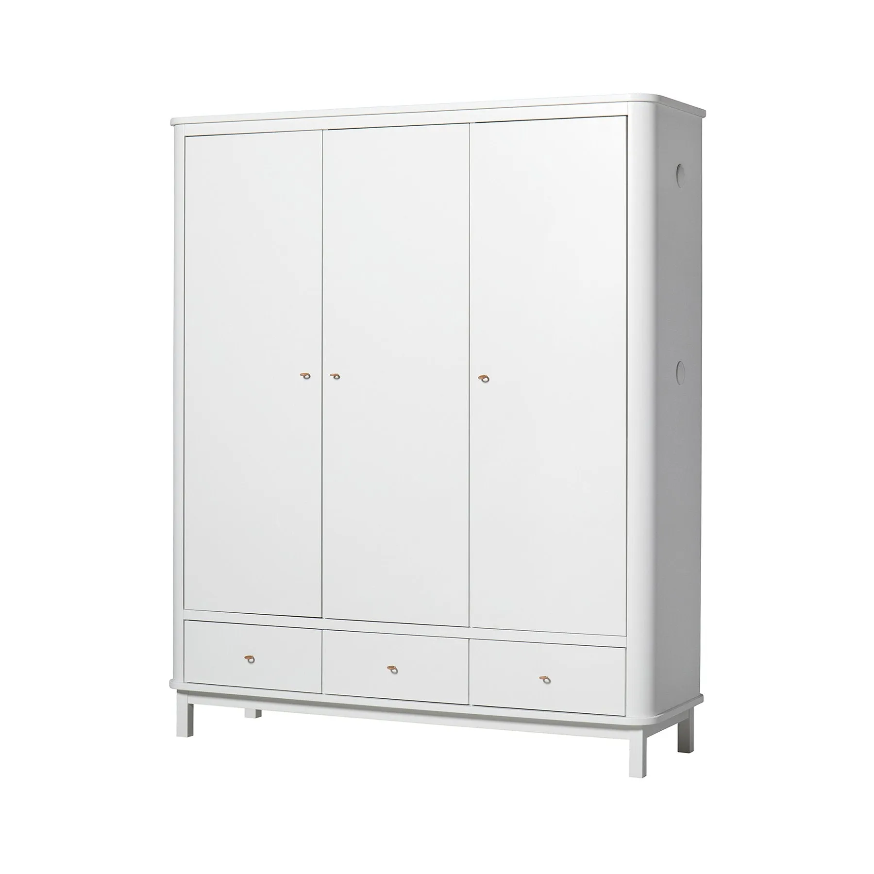 Oliver Furniture Wood Triple Wardrobe - White