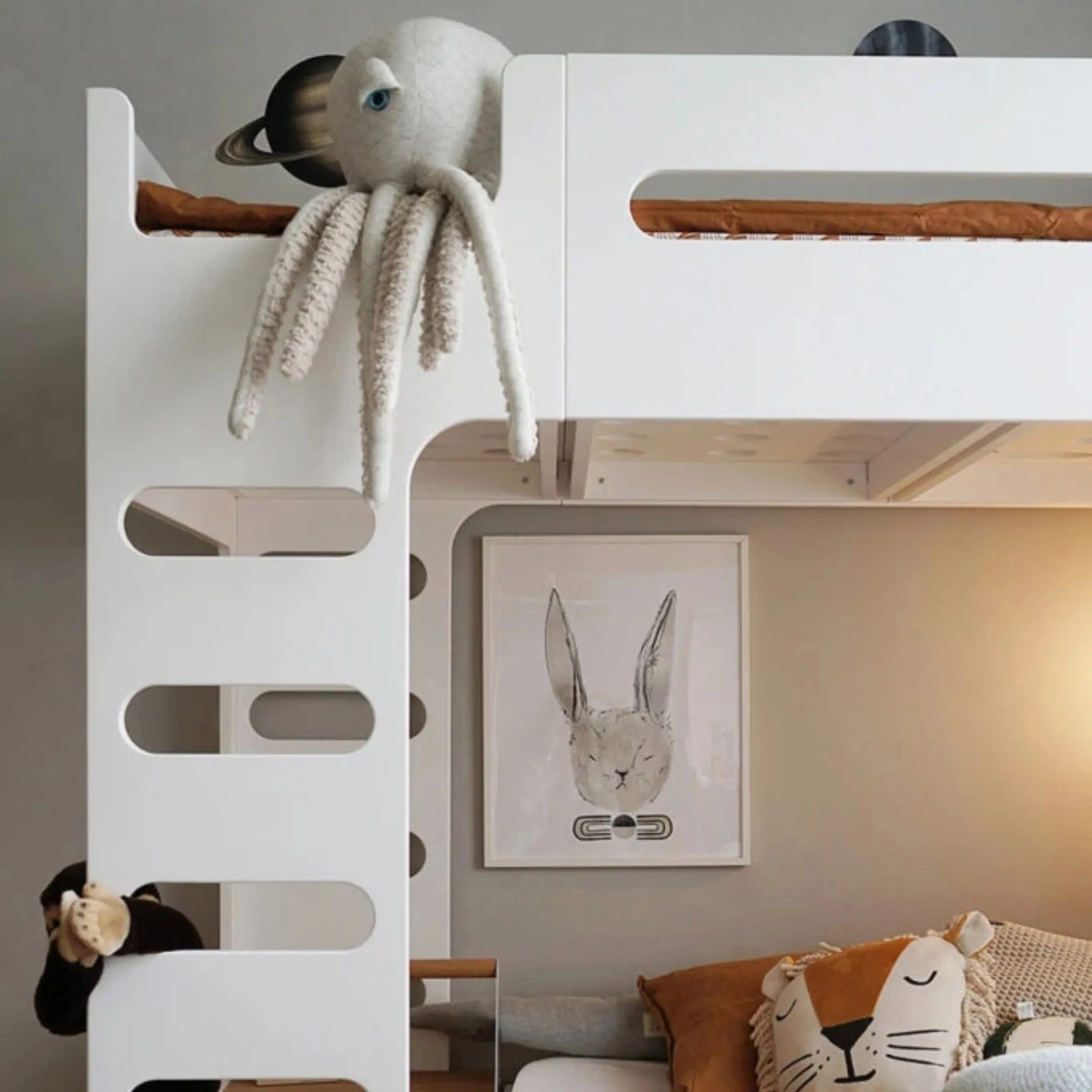 Rafa Kids F Bunk Bed - White