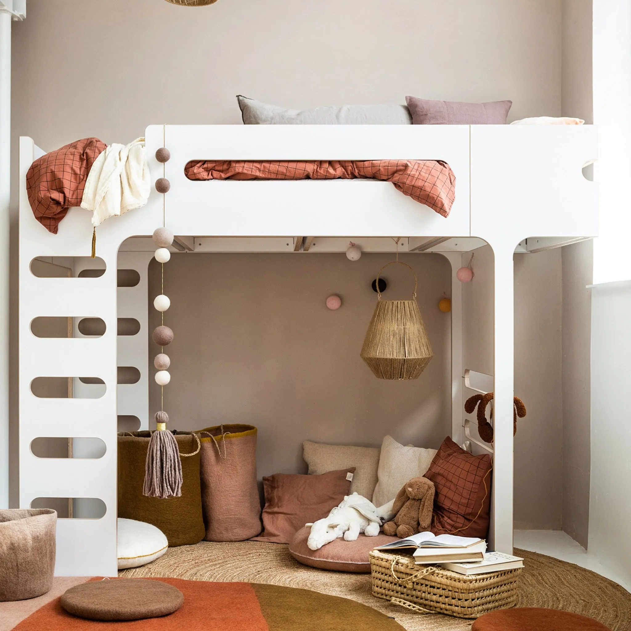 Rafa Kids F Bunk Bed - White