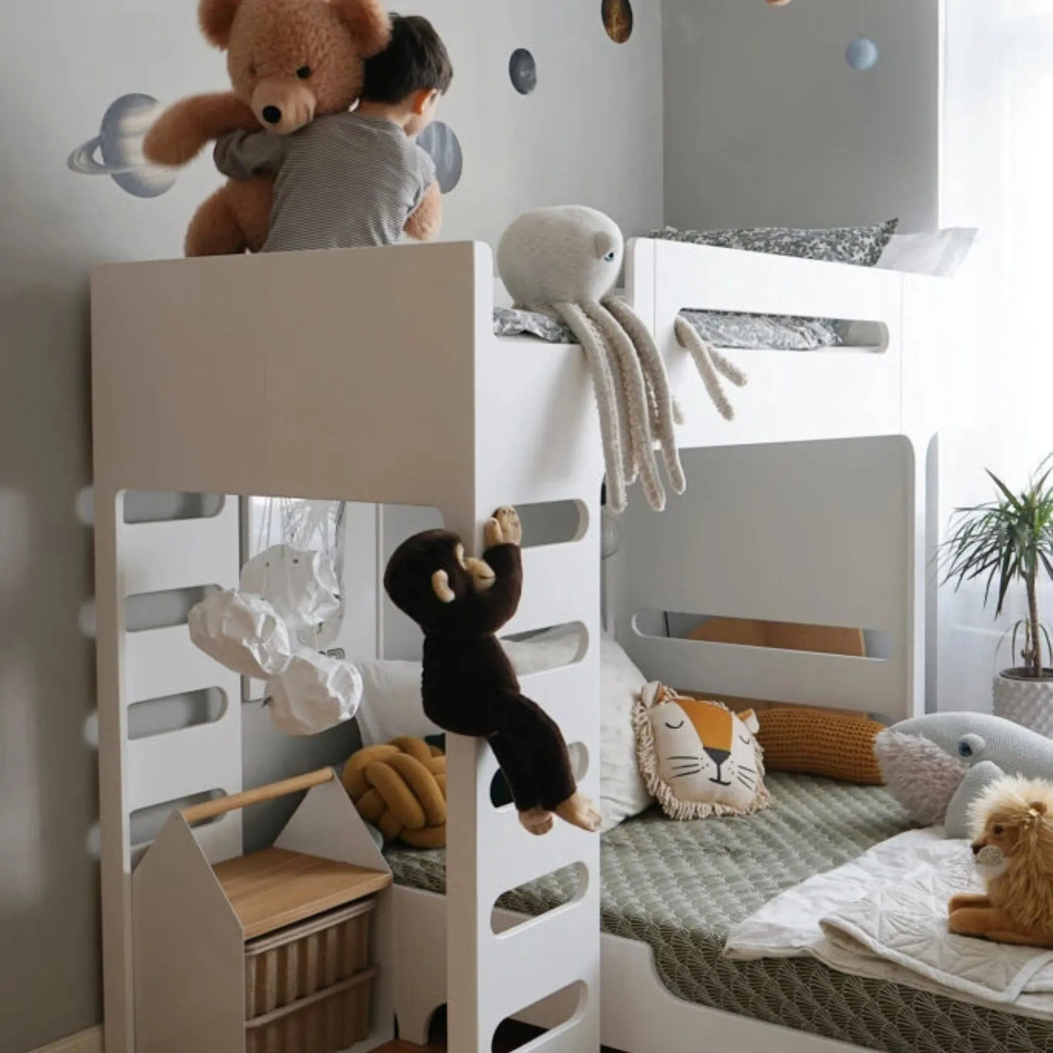 Rafa Kids F Bunk Bed - White