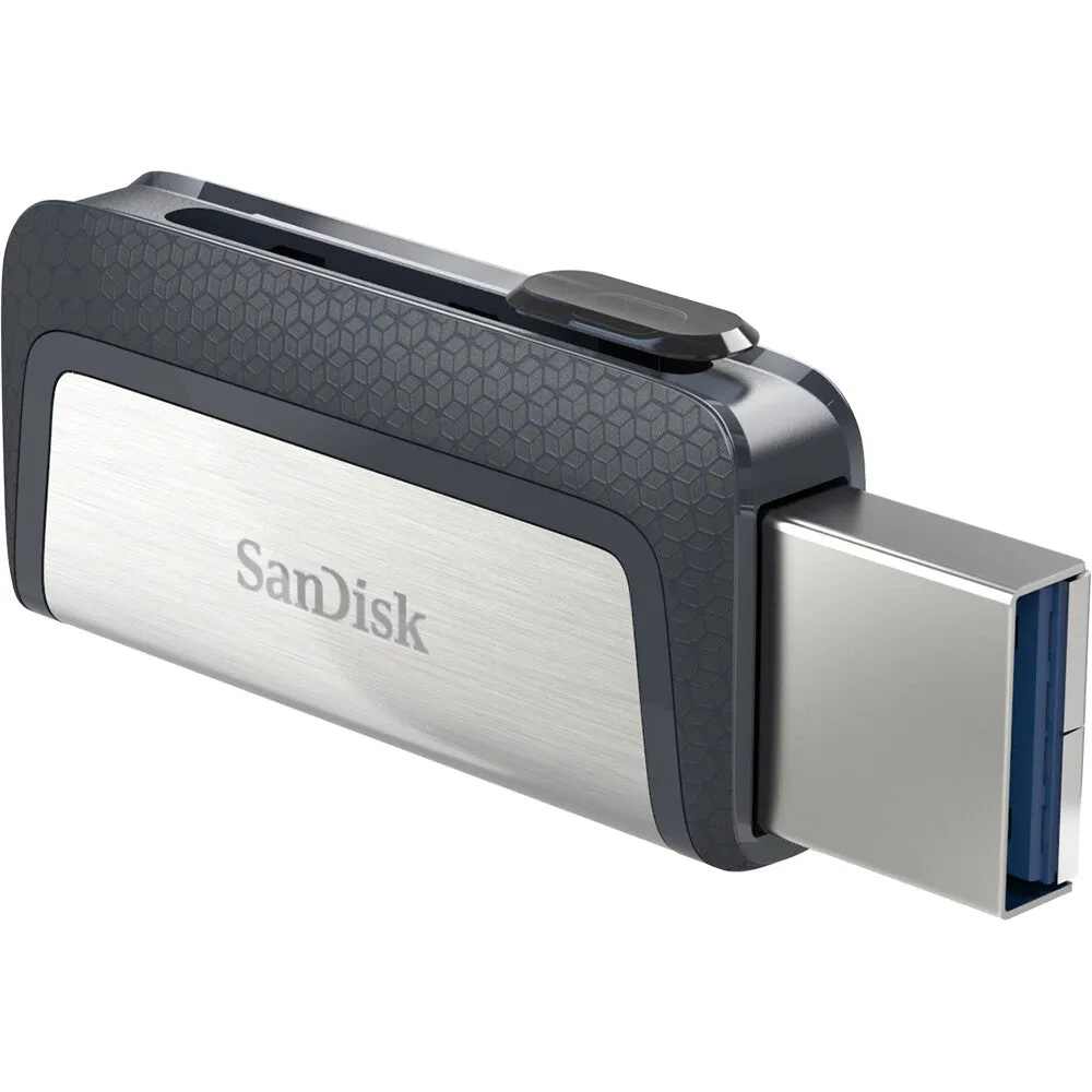 SanDisk Ultra Dual Drive USB Type-C USB flash drive 128 GB USB Type-A / USB Type-C 3.2 Gen 1 (3.1 Gen 1) Black, Silver
