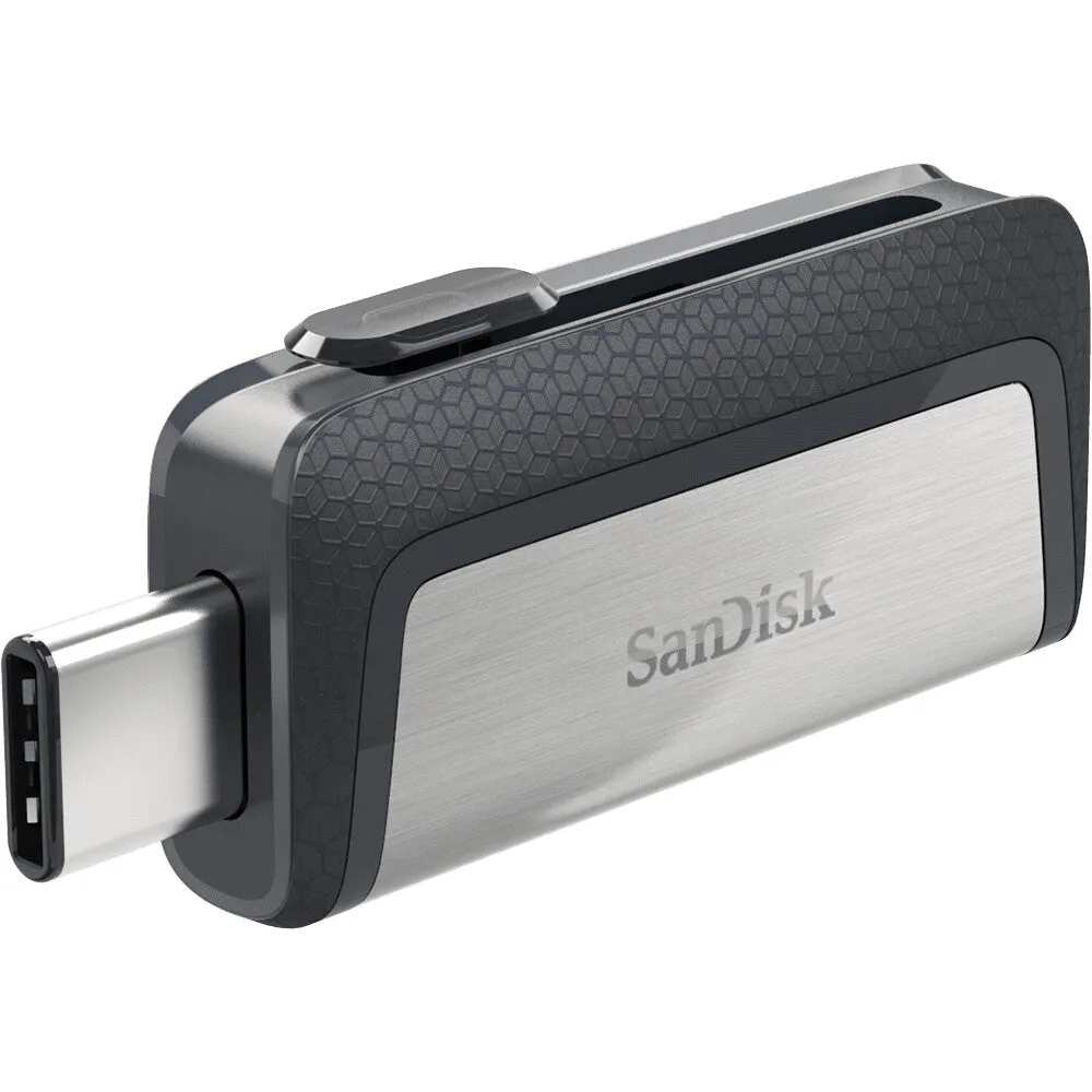 SanDisk Ultra Dual Drive USB Type-C USB flash drive 128 GB USB Type-A / USB Type-C 3.2 Gen 1 (3.1 Gen 1) Black, Silver