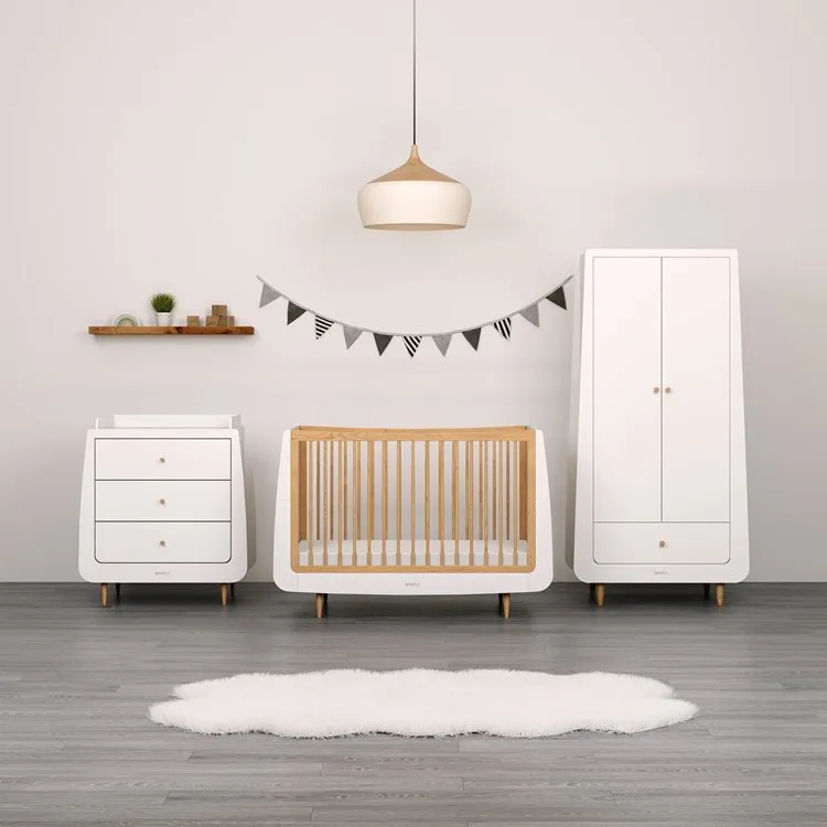 Snuz Skandi 3 Piece Nursery Furniture Set - Natural