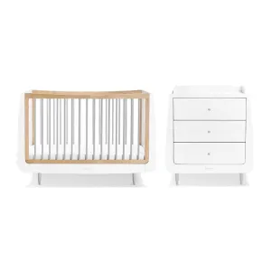 SnuzKot Skandi 2 Piece Nursery Furniture Set - Grey
