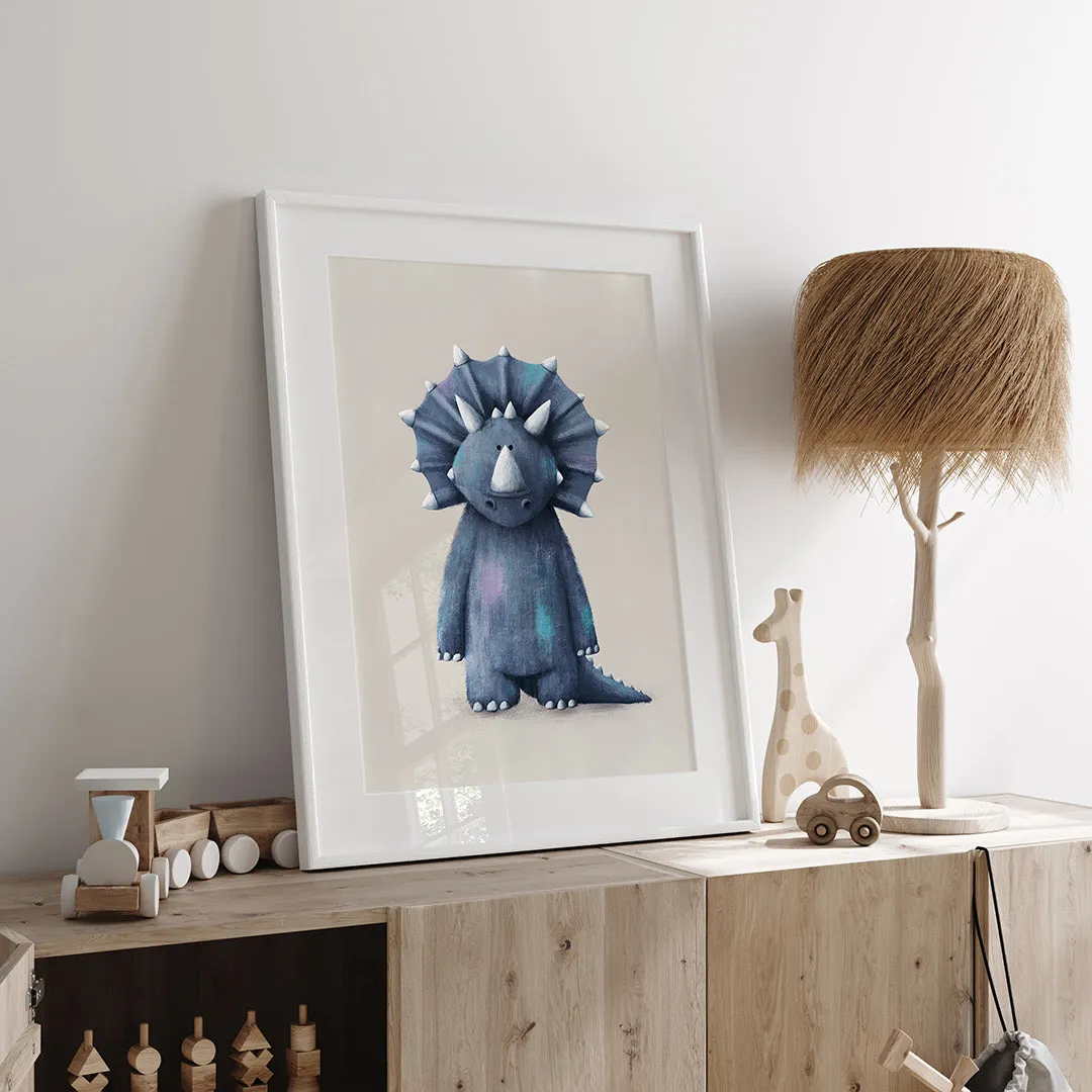 Tigercub Prints - Dinosaur Nursery Prints Set Of 3