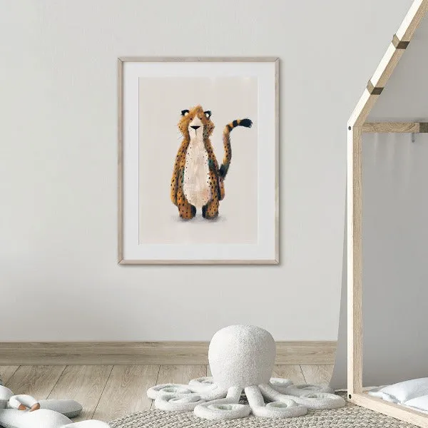 Tigercub Prints Neutral Jungle Safari Animal Nursery Prints (Set of 3)