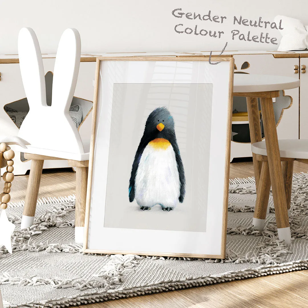 Tigercub Prints - Penguin Polar Nursery Print