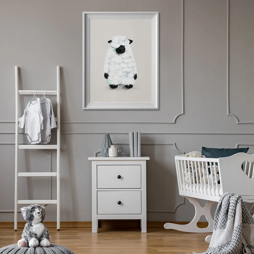 Tigercub Prints Philippe the Sheep Farmyard Nursery Print