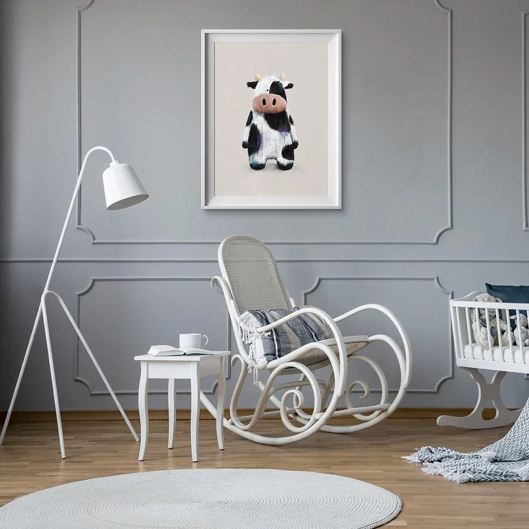 Tigercub Prints Pippa the Cow Farmyard Nursery Print