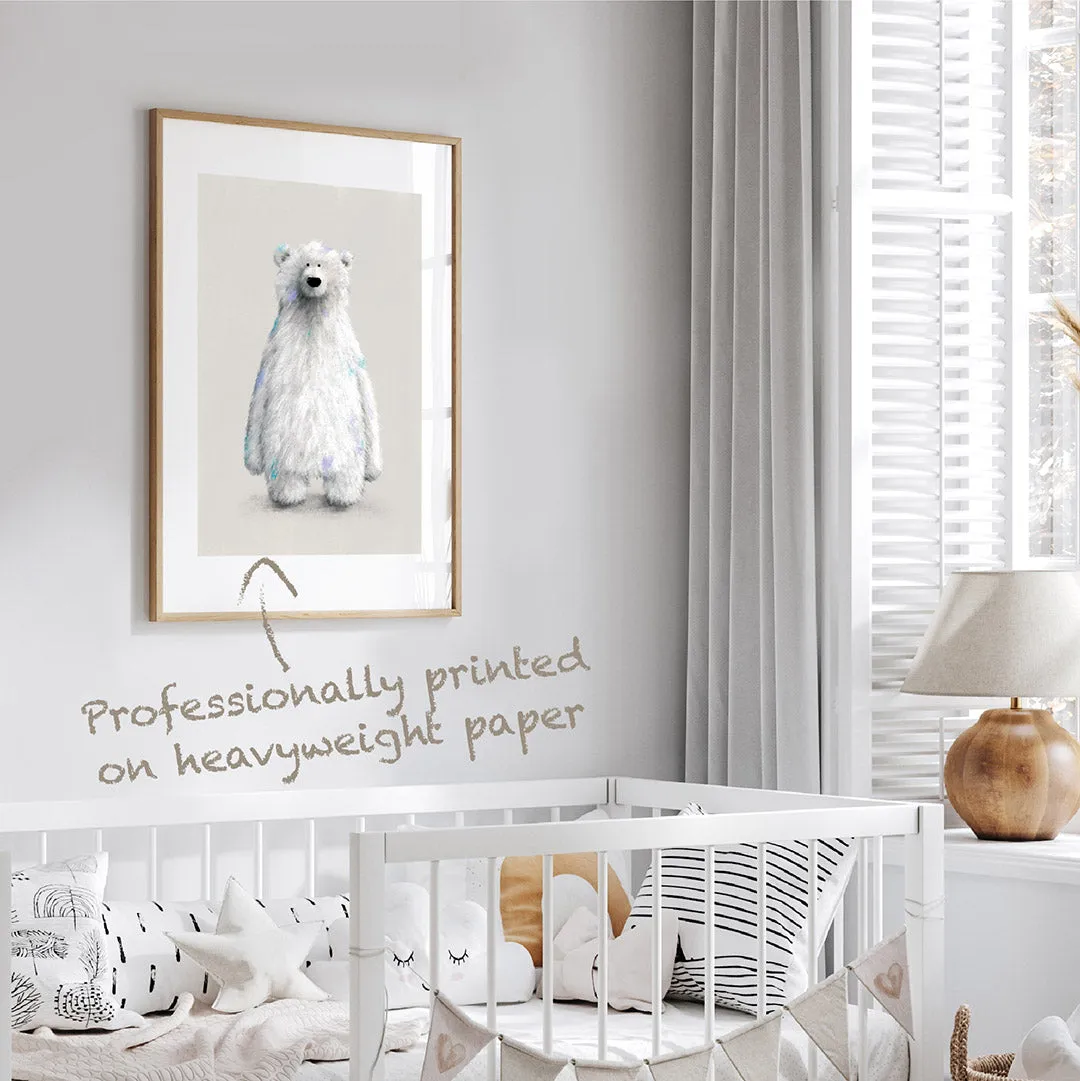Tigercub Prints - Polar Bear Nursery Print