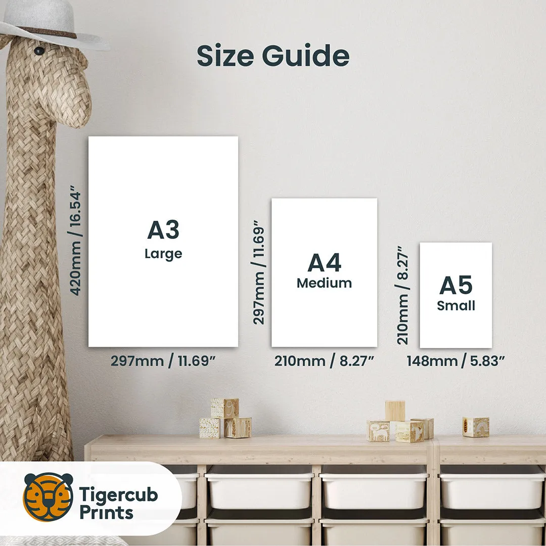 Tigercub Prints - Polar Nursery Prints Set Of 3