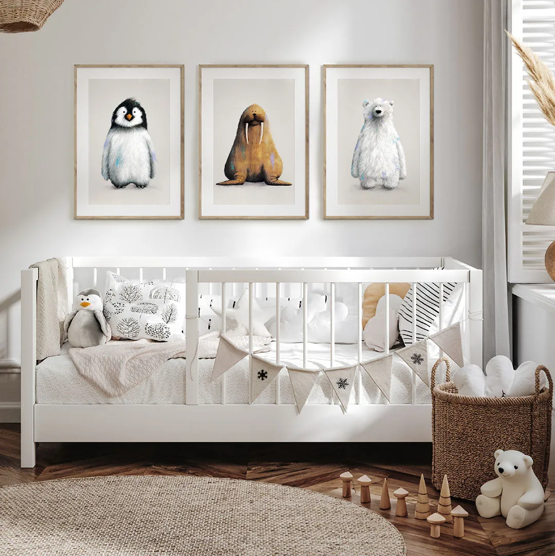Tigercub Prints - Polar Nursery Prints Set Of 3