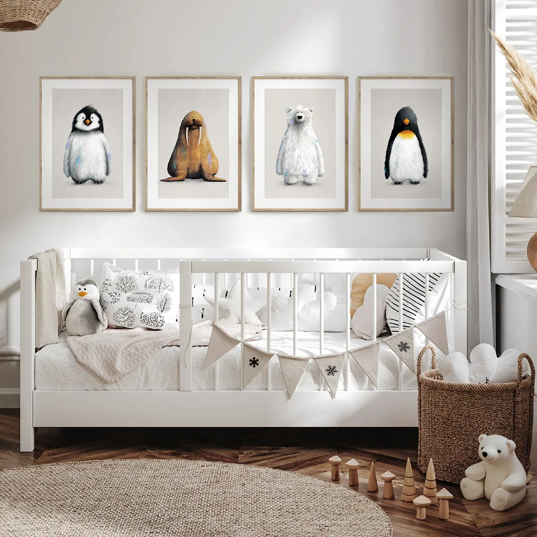 Tigercub Prints - Polar Nursery Prints Set Of 4