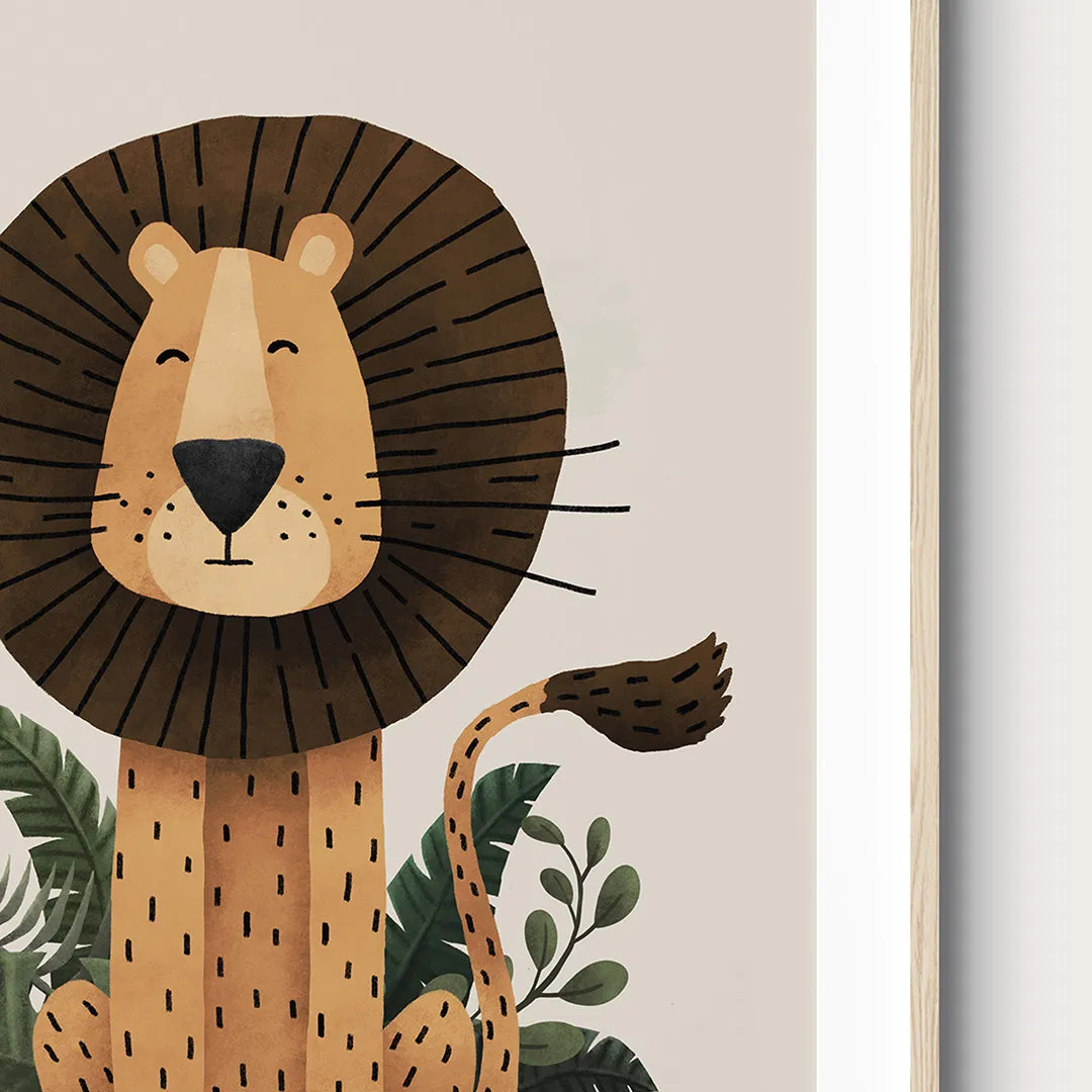 Tigercub Prints - Scandi Safari Nursery Prints Set Of 3