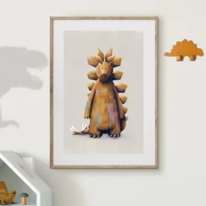 Tigercub Prints - Stegosaurus Dinosaur Nursery Print