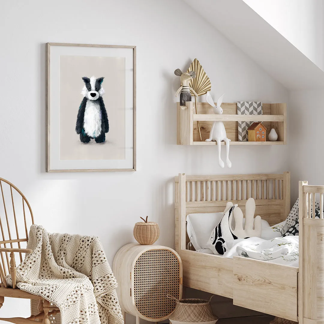 Tigercub Prints - Woodland Animals Nursery Prints Set Of 3