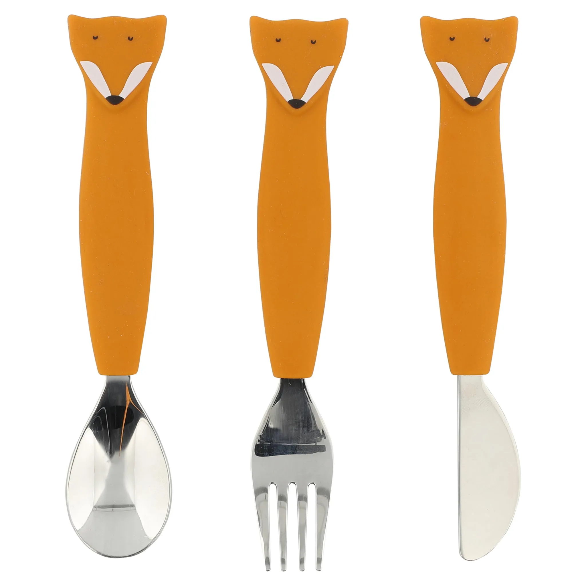 Trixie Silicone Cutlery Set 3-Pack - Mr. Fox